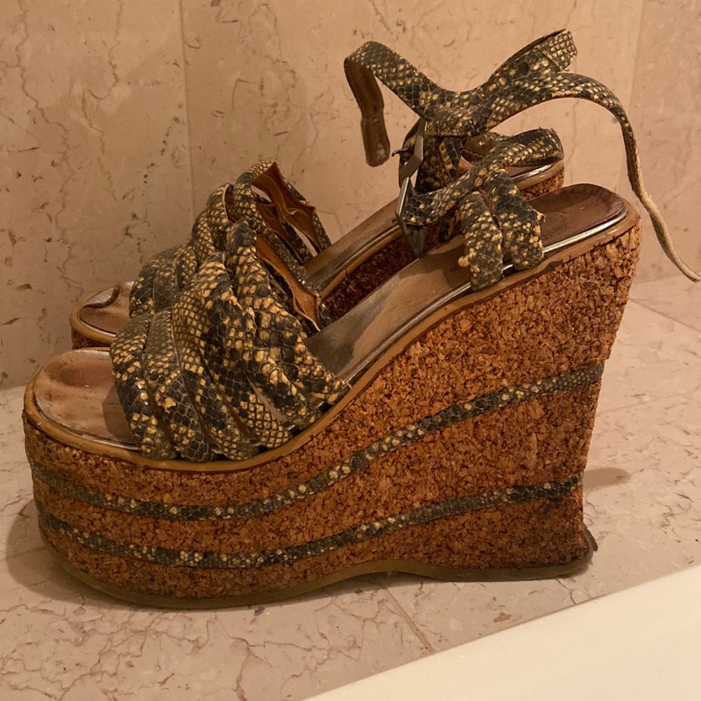 High wedges - size 37 (6.5-7)
